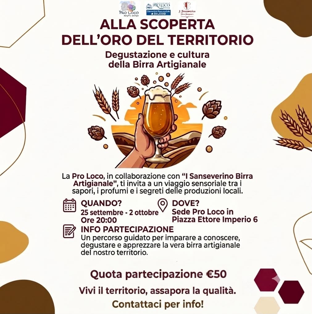 Alla scoperta dell'Oro del Territorio